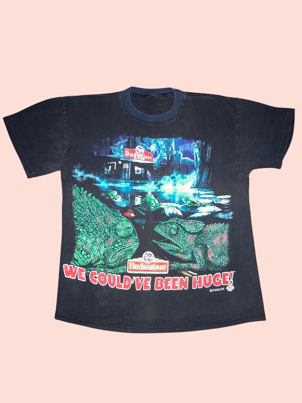Vintage 1997 Budweiser Lizard Shirt